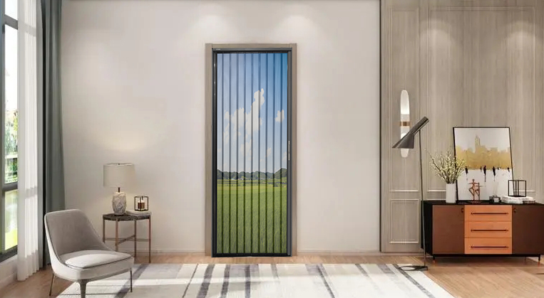 40 flat mesh folding screen door